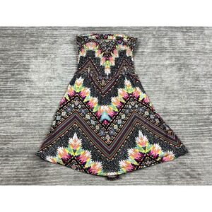 Ocean Drive Mini Dress Womens Small Multicolor Sleeveless Rayon Blend